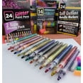 thumbnail image 5 of 24 Glitter Paint Pens Double Pack - Extra Fine & Medium Tip - ArtShip Design, 5 of 6