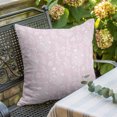 thumbnail image 3 of Throw Pillow Covers 16x16 Inch, Pink Botanical Decorative Pillow Cases for Couch Sofa Bed, Spring Summer Chic Wildflowers Cotton Linen Square Home Decor Pillowcases with Hidden Zipper, 3 of 9