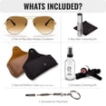 thumbnail image 5 of Ray-Ban RB3025 AVIATOR GRADIENT Pilot Shaped Non-Polarized Sunglasses for Men & Women - Includes Official RAYBAN Eyewear Kit - Ideal Formal & Casual Wear Sunglasses - Light Brown Lens, 5 of 7