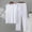 c06White, variant on USNSM (L-5XL) Plus Size Mens Sleeveless Tank Top and Pants Set Casual Two Piece Loungewear Sleepwear Comfortable Modal Suit Blue XL
