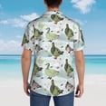 thumbnail image 4 of Sikiie Mallard Ducks Wild Birds Print Men's Hawaiian Shirt, Summer Beach Button Pocket Short Sleeve T-Shirt,XX-Large, 4 of 7
