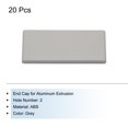 thumbnail image 3 of Tapa de Extremo de Plástico Unique Bargains 20 Piezas Gris 90X45mm para Carros y Estanterías, 3 of 6