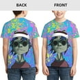 thumbnail image 3 of Gorillaz Noodle Anime Teen T-Shirt Crewneck Short Sleeve Double-Sided Print Summer Tee Shirts Top For Youth Boys Girls Children X-Small, 3 of 7
