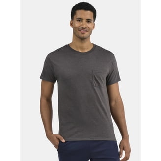 Athletic Works Men's Tri Blend Pocket Tee Sizes XS-4XLT