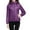 *Purple, variant on Lightweight Hooded Padded Coat For Women, Long Sleeve Zip Up Puffer Jacket with Pockets Orange,Womens Plus S