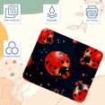 thumbnail image 3 of Ladybird Square Non-Slip Rubber Bottom Printed Desk Mat Mouse Mat Gaming Mousepad Desk Pad - 8.3x9.8 Inch, Suitable for Office and Gaming, 3 of 6