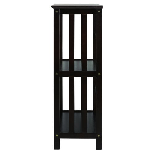 Mission Style 3-Tier Wood Bookcase