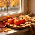 thumbnail image 4 of Qjidjing Halloween Fake Pumpkin, Foam Ornament, Artificial Mini 2.36 Inch Size, Lightweight Craft, Table Centerpiece, Mantel Display, Home Decor, 4 of 7