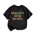 thumbnail image 4 of Ccpelsie Girls Toddlers' Short-Sleeve Graphic T-Shirts Crewneck Kids Tee Tops Girls Clothes Black,1-2 Years, 4 of 4