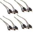 thumbnail image 1 of (Pack of 4) American Bass Usa Oxygen Free RCA Audio Cable Black (AB-SQ-3FT), 1 of 2