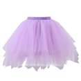 thumbnail image 4 of Tulle Skirt for Girls Layers Purple Tutu Elastic Waist Girls Ballet Tutus Kid Dress Up Birthday Party 2-12 Years, 4 of 5