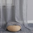 thumbnail image 6 of THD Zoey Faux Linen Textured Semi Sheer Window Rod Pocket Thick Curtains Drapery Panels, 2 Panels, 6 of 7