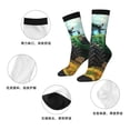 thumbnail image 5 of Honeii Green Tractor Field Print Adult Socks,Crew Socks,Casual Calf Socks,Daily Wear Socks for Men & Women, Perfect for Sports, Casual and Everyday Use, 5 of 6