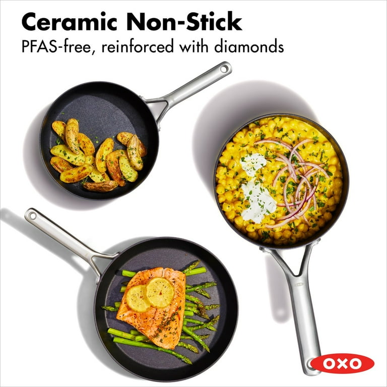 OXO Ceramic Professional 12 in. Aluminum Ceramic Nonstick Hard