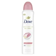 Dove Advanced Care Long Lasting Women's Antiperspirant Deodorant Dry Spray, Rose Petals, 3.8 oz