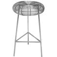 thumbnail image 3 of Meridian Furniture Tuscany Silver Metal Counter Stool, 3 of 13