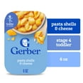 thumbnail image 3 of (4 pack) Gerber Mealtime for Toddler, Pasta Shells and Cheese Toddler Food, 6 oz Tray, 3 of 17