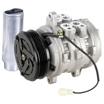 AC Compressor w/ A/C Drier For Geo Tracker Metro & Suzuki Sidekick Replaces 10P08E - BuyAutoParts