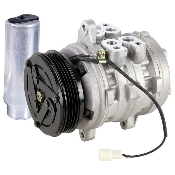 AC Compressor w/ A/C Drier For Geo Tracker Metro & Suzuki Sidekick Replaces 10P08E - BuyAutoParts