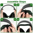 thumbnail image 6 of Geekria Flex Fabric Headband Pad Compatible with SteelSeries Arctis 5, Arctis 3 All-Platform Gaming Headphones, Replacement Band Repair Part (Black), 6 of 6
