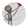 thumbnail image 4 of Acheng Round Tablecloth Love is Endless and Full of Love 54-58, 4 of 8