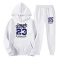 thumbnail image 3 of CONZONE Mens Sweatsuit 2 Piece Sets Mens Jogging Tracksuit Set Number 23 Graphic Y2K Pullover Hoodies Sweatpants Soft Sweat Suit for Men Cozy Fall Winter Track Suit, 3 of 5