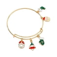 thumbnail image 5 of nipocaio Bracelet Extensible pour Femmes, Breloques de Noël, Finition Brillante, 5 of 5