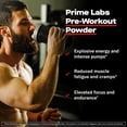thumbnail image 2 of Prime Labs Pre Workout Powder for Men - with Citrulline Malate, Beta-Alanine, and Natural Caffeine - Energy, Focus, Power - Blue Lemonade Flavor - 30 Servings, 2 of 9