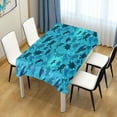 thumbnail image 6 of Coolnut Glowing Beautiful Blue Turtle Rectangle Tablecloth,Dinner Table Cover for Outdoor & Indoor Patio, Picnic, BBQ, Holiday Party 54x72In, 6 of 7