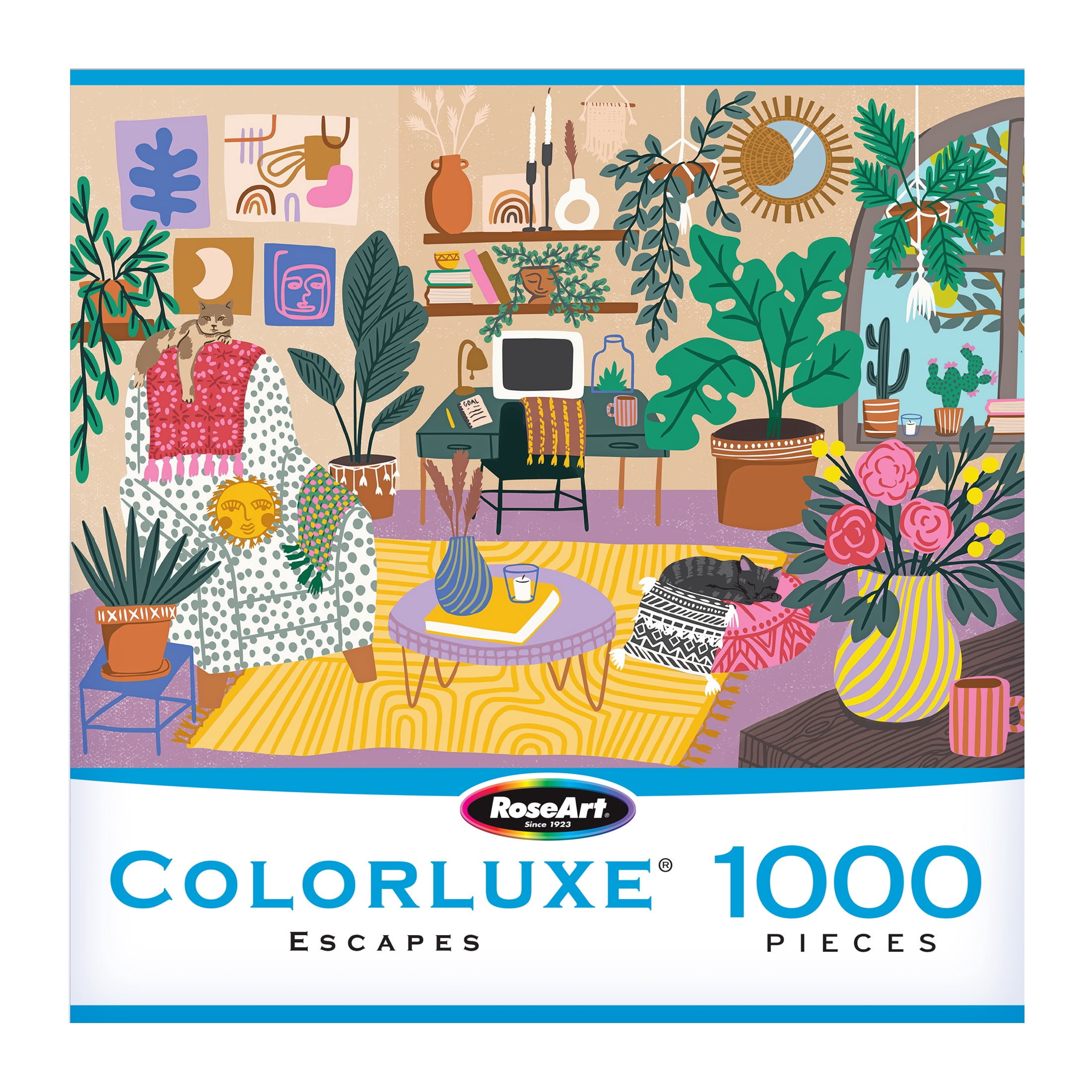 RoseArt Colorluxe 1000-Piece Welcome Home Adult Interlocking Jigsaw Puzzle