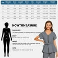 thumbnail image 5 of VIAOLI Scrubs for Women Set Modern Scrub Top and 8 Pockets Jogger Pants Medical Nursing Uniforms Scrubs Set, 5 of 6