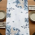 thumbnail image 5 of Table Runners 70 Inches Long Dress Scarves, Blue Starfish Coastal Farmhouse Coffee/Dining/Kitchen Table Decor, Holiday Table Runner, Eucalyptus Summer Nautical Shell 13x70 Inch, 5 of 9