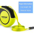 thumbnail image 3 of 5M Pet Durable Leash Automatic Retractable Nylon Large Dog Leash16ft Extension Reflective Rope Puppy Dark Walking Safer For Dogs ShopWise Round, 3 of 8
