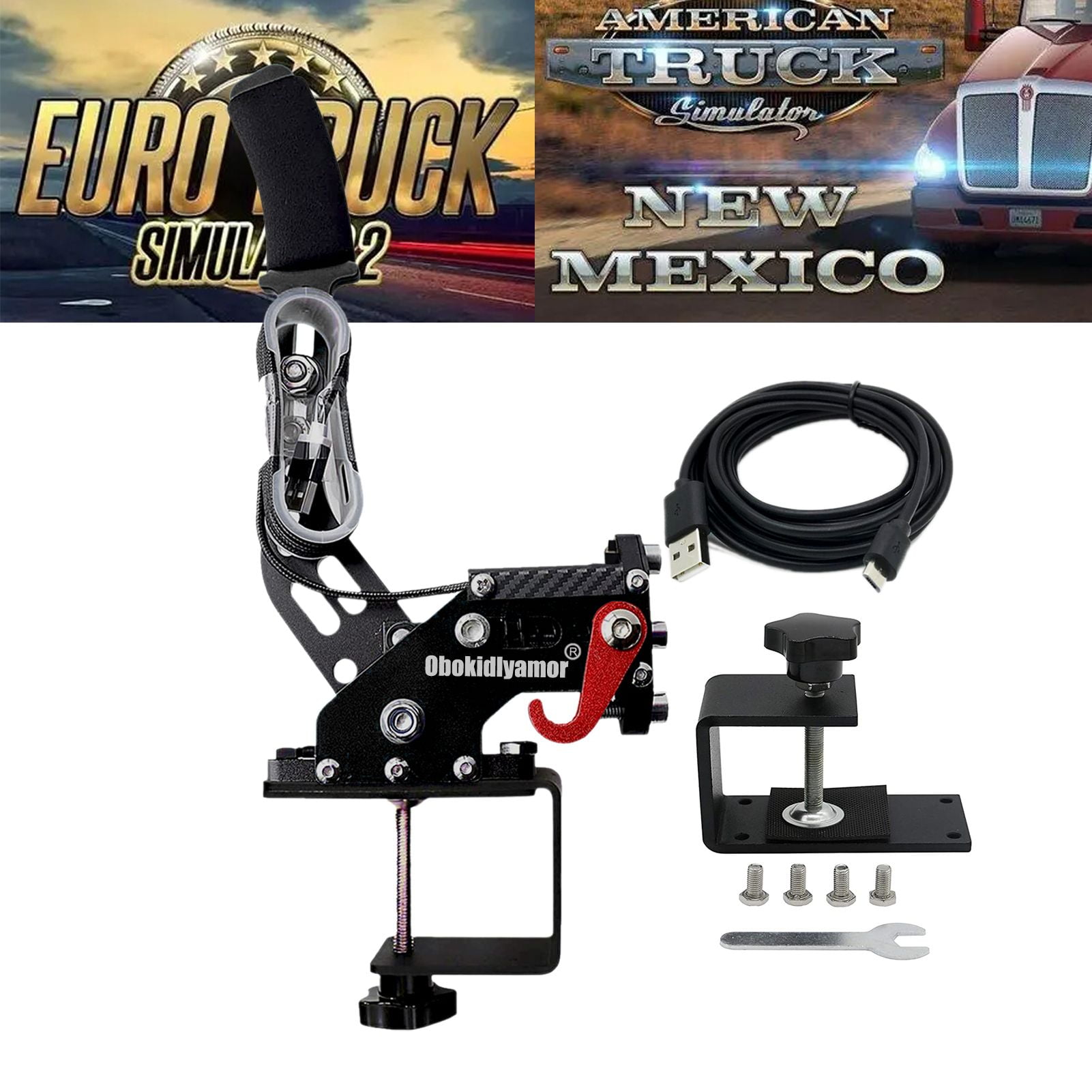 PC USB Handbrake 64Bit Racing Games Handbrake For 3 IN 1 Compatible