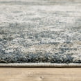 thumbnail image 3 of 3' X 5' Teal Grey Tan And Beige Abstract Power Loom Stain Resistant Area Rug, 3 of 9