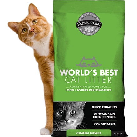 Worlds Best Cat Litter Multiple Cat Clumping Litter Cat, Lavender Scent, (Best Way To Keep Cat Litter From Smelling)
