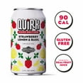 thumbnail image 4 of Quirk Gluten Free, Real Fruit Juice Strawberry & Lemon Basil Hard Seltzer, 12 fl oz, 6 Pack Cans, 4% ABV, 4 of 12