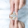 thumbnail image 6 of Rosec Jewels Lab Created Diamond Infinity Ring (Ef-VS Quality) - Knot Ring for Valentines Day Gift, 10K Yellow Gold, US 11.50, 6 of 8