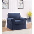 thumbnail image 2 of OSP Home Furnishings Ashton Chaise avec Housse en Tissu Bleu Marine, 2 of 6