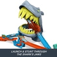 thumbnail image 4 of Hot Wheels City Shark Chomp Beach Playset & 1:64 Scale Die-Cast Toy Car, Big Win Moment, 4 of 7