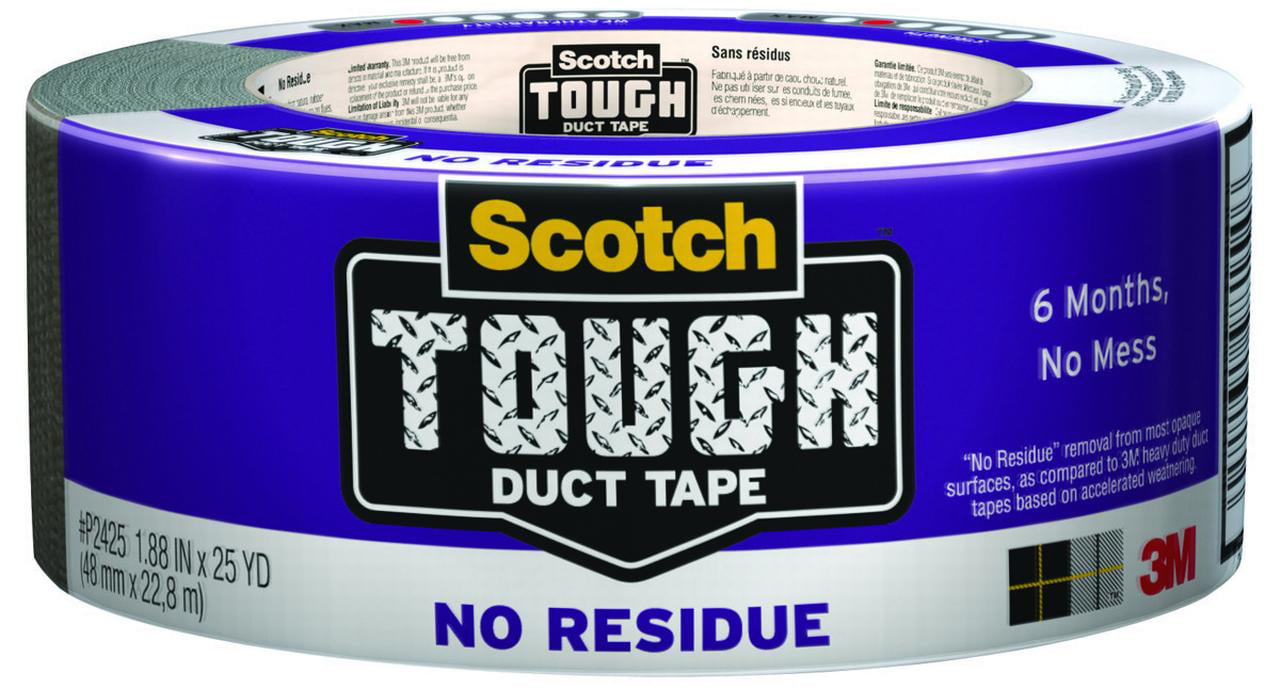 1.88-Inch by 25-Yard Waterproof long-lasting No Residue Scotch Tough Duct Tape 