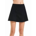 thumbnail image 3 of Female High Waist Denim Skorts Skirt Shorts Black S, 3 of 8