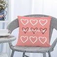 thumbnail image 2 of KCEHTA Valentines Day Pillow Covers 18x18 inch Valentines Day Pillow Cases, Heart Decorative Throw Pillow Covers for Couch Bed Sofa, Anniversary Wedding Birthday Valentines Day Decorations, 2 of 6