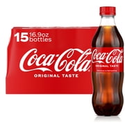Coca-Cola Soda Pop Bottles, 16.9 fl oz, 15 Pack