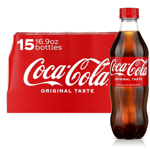 Coca-Cola Classic Soda Pop, 16.9 fl oz Bottles, 15 Pack
