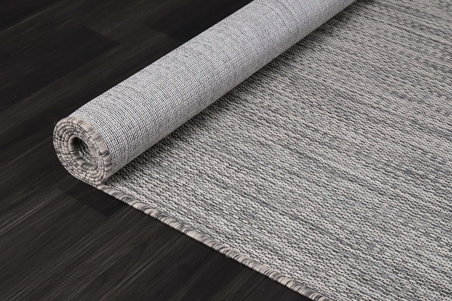 CAMILSON Solid Washable Waterproof Outdoor Indoor Area Rug Natural 5x7
