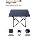thumbnail image 4 of NiceC Folding Table, Portable Camping Table, Aluminum Collapsible Table top, Ultralight Compact with Carry Bag, 4 of 5
