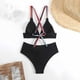 thumbnail image 4 of Traje de baño de dos piezas para mujer, tankini, estampado de hojas, bikini dividido, traje de baño de dos piezas para mujer, tankinis, trajes de baño de 2 piezas para mujer, trajes de baño para mujer, 4 of 8