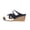Black, variant on Womens Slip-On Wedge Sandal 2026 Comfortable Spring Summer with Buckle Detail Lightweight Rubber Outsole for All-Day Comfort and Support Red 36(US-5.5)