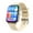 Gold, variant on F97S smartwatch, compatible with Android and Apple, IP67 water resistance, suitable for both men's and women's sports modes, 1.7-inch fitness tracker, for answering/making calls/smart reminders